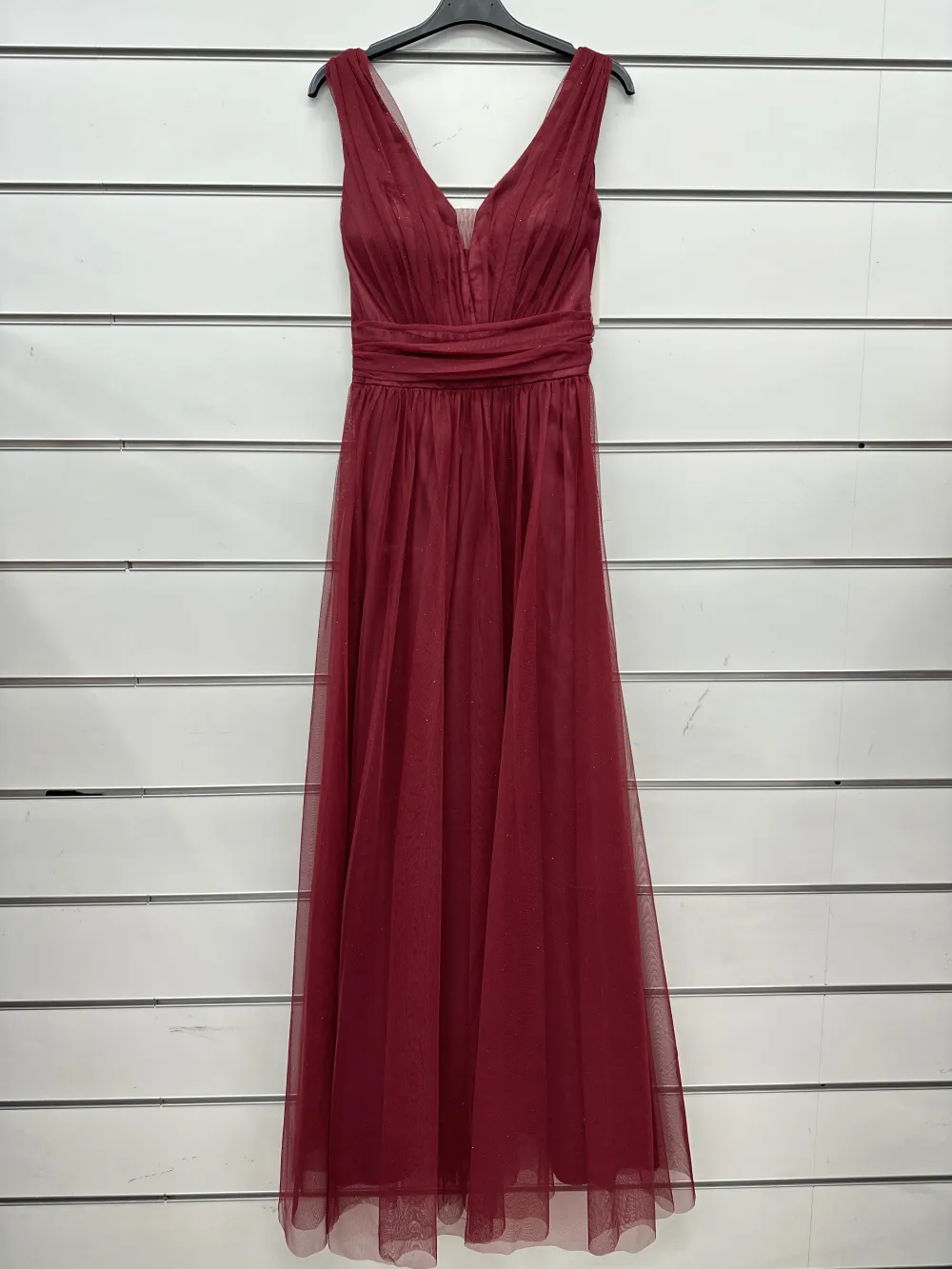Šaty dlouhé elegantní společenské bez rukávu dámské (S/M ONE SIZE) ITALSKÁ MÓDA IMPSH24L662 červená S/M