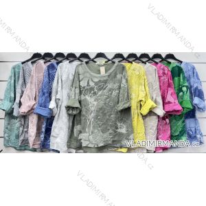 Tunika dlouhý rukáv dámská (S/M/L ONE SIZE) ITALSKÁ MÓDA IMWCP24121