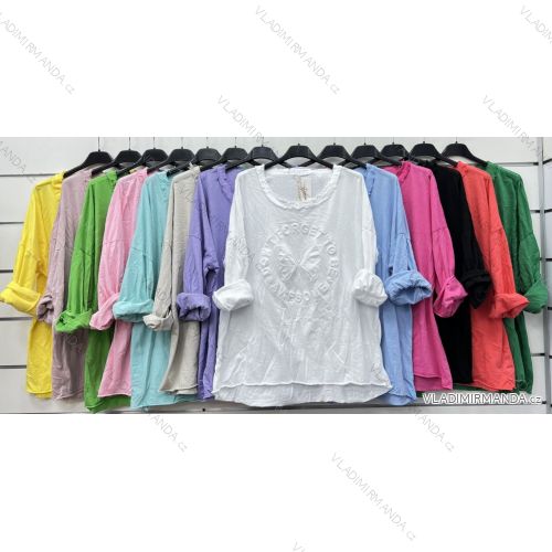 Women's T-Shirt Short Sleeve (S / M / L ONE SIZE) ITALIAN FASHION IMWC222158