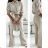 Women's Long Sleeve Hoodie Dress (S / M ONE SIZE) ITALIAN FASHION IMWA216095