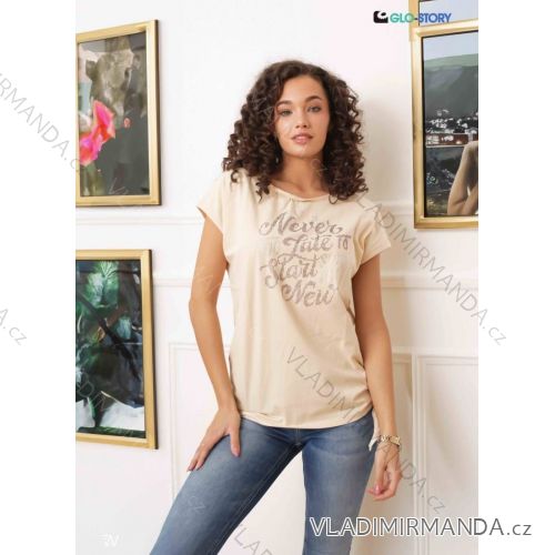Damen-Kurzarm-T-Shirt (S-XL) GLO-STORY GLO24WPO-4583