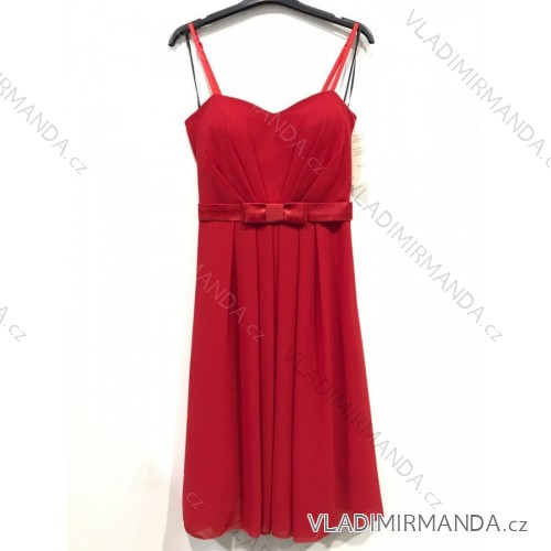 Šaty letní na ramínka dámské (S/M ONE SIZE) ITALSKÁ MÓDA IMPBB22B21841 red S / M