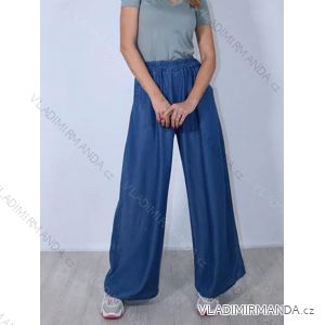 Kalhoty dlouhé riflové dámské (S/M/L ONE SIZE) ITALSKÁ MÓDA IMD24021