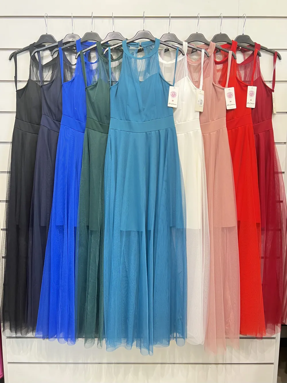 Šaty dlhé elegantné bez rukávov dámske (S/M ONE SIZE) TALIANSKA MÓDA IMPSH246286