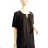 Tunika krátký rukáv dámská nadrozměr (XL/2XL/3XL ONE SIZE) ITALSKÁ MÓDA IMC24183/DUR -   Černá -   XL/2XL