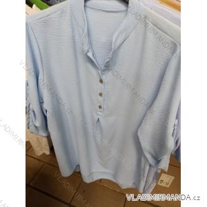 Tunika bavlněná 3/4 dlouhý rukáv dámská nadrozměr (L/XL ONE SIZE) ITALSKá MODA IM324054