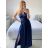 Women's Strapless Long Party Dress (S/M ONE SIZE) ITALIAN FASHION IMPSH245192