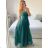 Women's Long Elegant Chiffon Sleeveless Dress (S/M ONE SIZE) ITALIAN FASHION IM423265