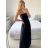 Women's Long Elegant Chiffon Sleeveless Dress (S/M ONE SIZE) ITALIAN FASHION IM423265