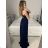 Women's Strapless Long Party Dress (S/M ONE SIZE) ITALIAN FASHION IMPSH2360055 fialová purpurová S / M