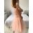 Women's Elegant Sleeveless Short Prom Party Dress (S/M ONE SIZE) ITALIAN FASHION IMM22PL19801KR