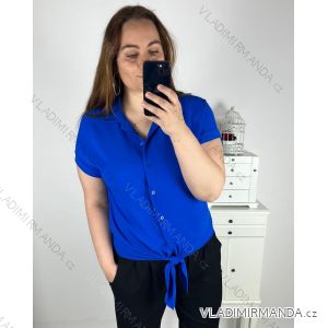 Košile krátký rukáv dámská nadrozměr (L/XL/2XL ONE SIZE) ITALSKá MóDA IM424VIKI