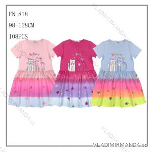 Šaty krátký rukáv dětské dívčí (98-128) SEZON SEZ24FN-818