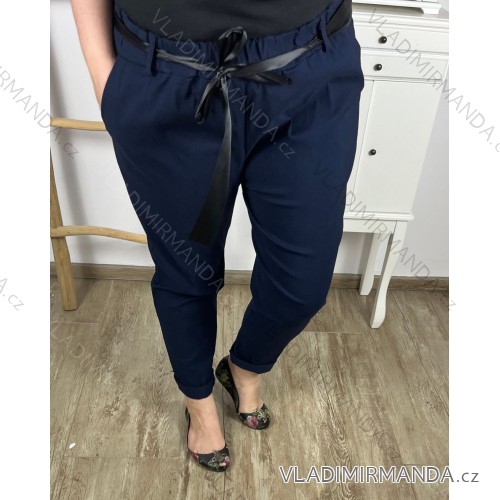 Damen Warmes Langarmkleid (L / XL ONE SIZE) ITALIAN FASHION IM421MIA 2XL/3XL dunkelblau