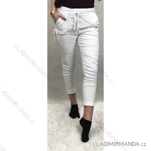 Kalhoty strečové dlouhé dámské (M/L ONE SIZE) ITALSKá MODA IM4240137/DU