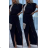Women's Long Chiffon Short Sleeve Dress (S/M ONE SIZE) ITALIAN FASHION IMWGS231048 -   black -   S / M