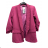 Women's Long Roll Up Sleeve Lined Jacket (S/M ONE SIZE) ITALIAN FASHION IM423JANE