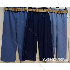 Kalhoty dlouhé s páskem dámské (L/XL ONE SIZE) ITALSKÁ MÓDA IMC24166