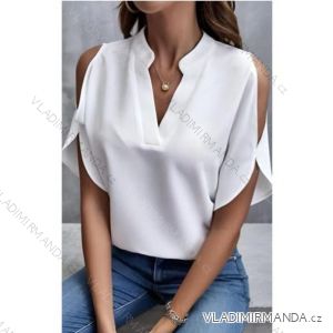 Halenka krátký rukáv dámská (S/M/L ONE SIZE) ITALSKÁ MÓDA IMD24090