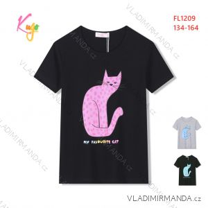 Kurzarm-T-Shirt für Mädchen (134-164) KUGO FL1209