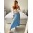 Kleid mit 3/4 Ärmeltasche für Damen (uni sl) ITALIAN Fashion IM3181746 -   hellblau -   S / M
