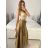 Sukně saténová dlouhá dámská Carol (S/M/L ONE SIZE) ITALSKá MODA IM323026