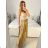 Sukně saténová dlouhá dámská Carol (S/M/L ONE SIZE) ITALSKá MODA IM323026