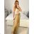 Sukně saténová dlouhá dámská Carol (S/M/L ONE SIZE) ITALSKá MODA IM323026