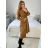 Women's Button Up Fluff Coat With Hood (S/M/L ONE SIZE) ITALIAN FASHION IM423600