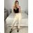 Women's long leather pants (S/M ONE SIZE) ITALIAN FASHION IMPLI2312199 -   modrá petrolejová -   S / M