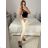 Women's long leather pants (S/M ONE SIZE) ITALIAN FASHION IMPLI2312199 -   modrá petrolejová -   S / M