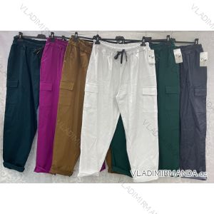 Kalhoty dlouhé dámské nadrozměr (3XL/4XL ONE SIZE) ITALSKÁ MÓDA IMWQ24151