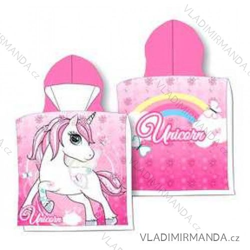 Pončo unicorn dětské dívčí (55x110 cm) SETINO UNI24-2020CG