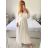 Women's Long Party Satin Long Sleeve Dress (S/M ONE SIZE) ITALIAN FASHION IMPLI233893