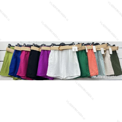 Kraťasy šortky s páskem dámské (S/M/L ONE SIZE) ITALSKÁ MÓDA IMWCP24144