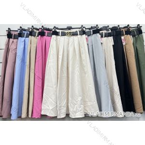 Kalhoty dlouhé elegantní oversize dámské (S/M/L ONE SIZE) ITALSKÁ MÓDA IMWCP24163
