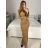 Women's Elegant Long Sleeve Dress (S/M ONE SIZE) ITALIAN FASHION IMM23M6062
