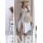 Women's Long Sleeve Hoodie Dress (S / M ONE SIZE) ITALIAN FASHION IMWA216095