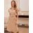 Women's Long Sleeve Hoodie Dress (S / M ONE SIZE) ITALIAN FASHION IMWA216095
