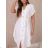 Women's Long Sleeve Hoodie Dress (S / M ONE SIZE) ITALIAN FASHION IMWA216095