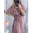 Women's Long Sleeve Hoodie Dress (S / M ONE SIZE) ITALIAN FASHION IMWA216095