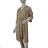Damen Langarm Hoodie Kleid (S / M ONE SIZE) ITALIAN FASHION IMWA216095 -   braun
 -   S / M