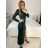 Women's Elegant Coat Long Sleeve Dress (S/M ONE SIZE) ITALIAN FASHION IMPGM2311813 S/M black