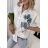 Košeľa oversize krátky rukáv dámska (S/M/L ONE SIZE) TALIANSKA MÓDA IMSM24072