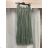 Women's Long Denim Skirt (S/M/L ONE SIZE) ITALIAN FASHION IMD24020 L/XL Brown