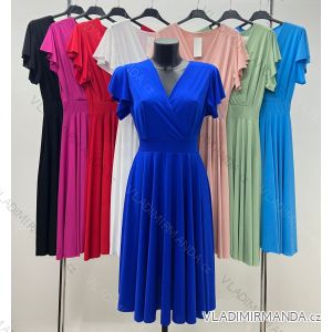 Women's short sleeve summer dress (S/M/L ONE SIZE) ITALIAN FASHION IM424295