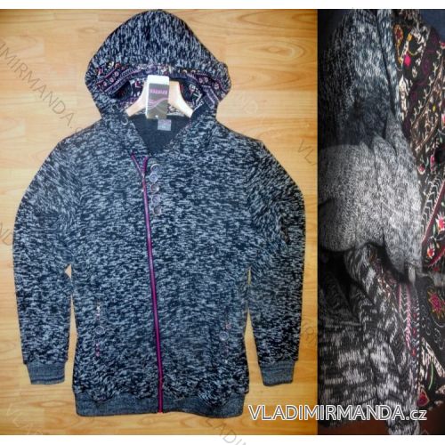 Mikina teplá dámská zip s kapucí (m-xxl) EPISTER 57327