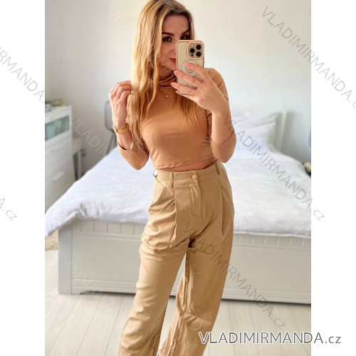 Women's long sleeve top/croptop (S/M ONE SIZE) ITALIAN FASHION IMPLP2386080075 -   Brown
 -   S / M