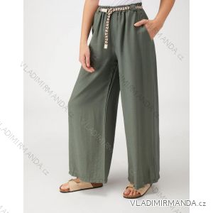 Kalhoty dlouhé letní dámské (S/M/L ONE SIZE) ITALSKÁ MÓDA IMM24M5503