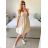 Women's Long Summer Short Sleeve Dress (S/M ONE SIZE) ITALIAN FASHION IMC23300 -   light mint -   M / L
